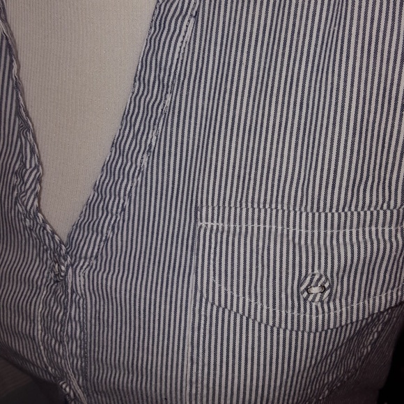 Striped, cotton button-up shirt - Picture 4 of 4